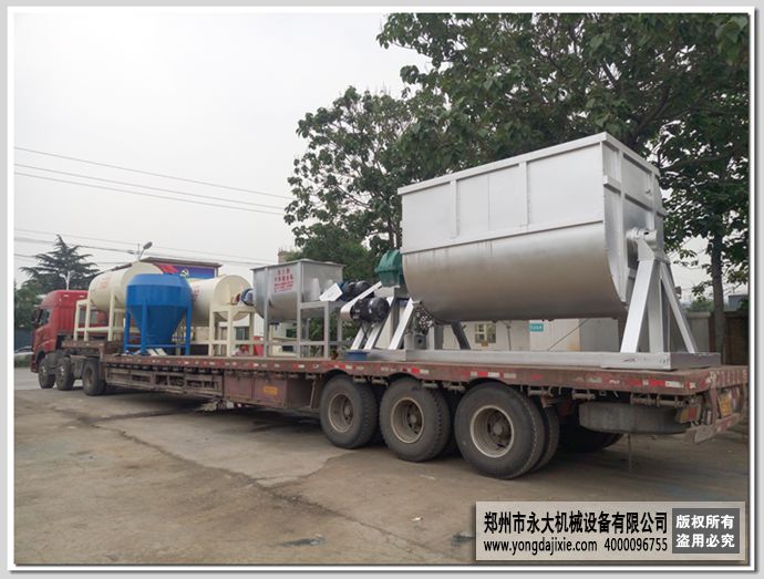 干粉混合機,真石漆攪拌機整車發貨