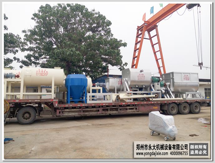 干粉混合機,真石漆攪拌機整車發貨